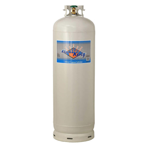 100 lb Empty Steel Propane Cylinder Tank with POL Valve Outdoor Grill