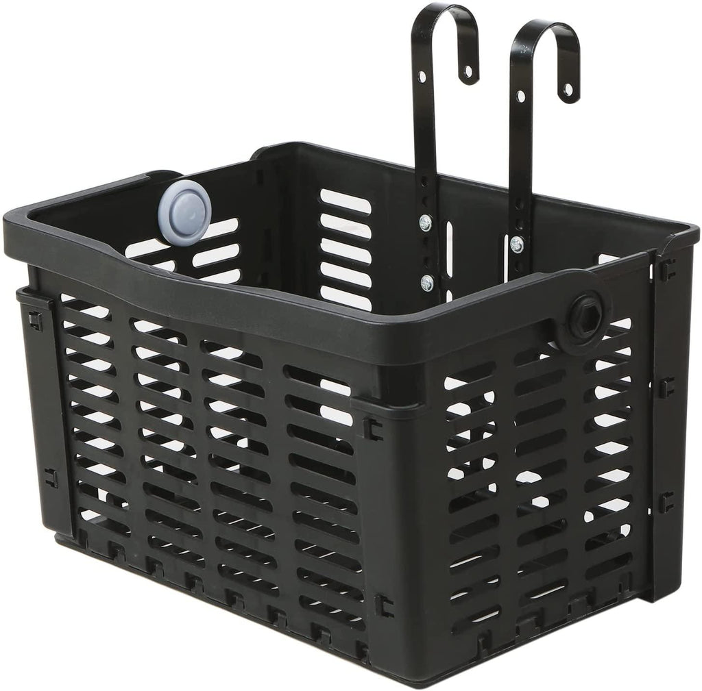 DALIZHAI777 Bike Bag Bike Front Basket Detachable Plastic Bike Handlebar Front Basket with Handle Durable Bicycle Rear Rack Luggage Carrier Hanging Basket Bicycle Accessories