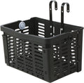 DALIZHAI777 Bike Bag Bike Front Basket Detachable Plastic Bike Handlebar Front Basket with Handle Durable Bicycle Rear Rack Luggage Carrier Hanging Basket Bicycle Accessories