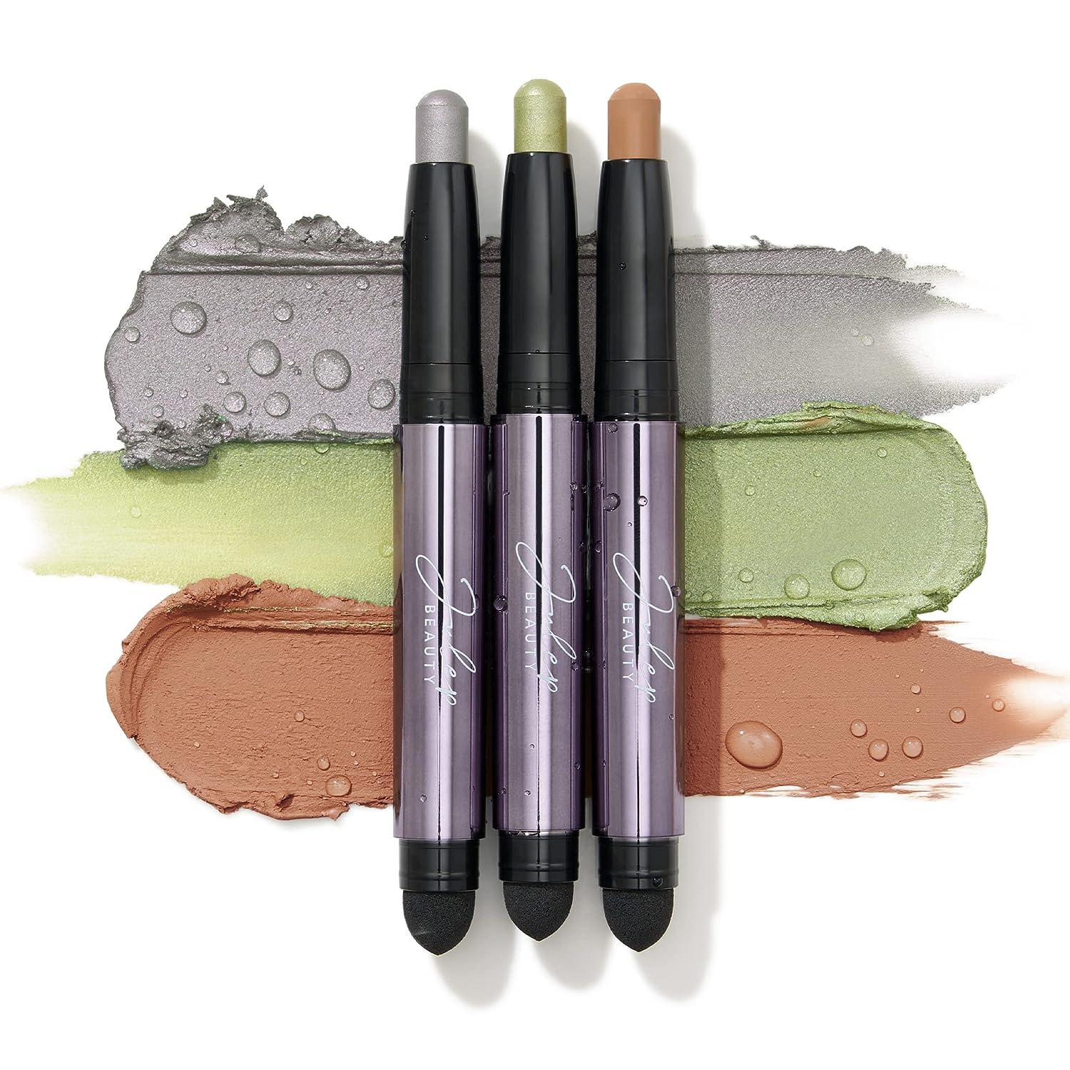 Julep Eyeshadow 101 Crème to Powder Waterproof Eyeshadow Stick, Rainstorm Shimmer