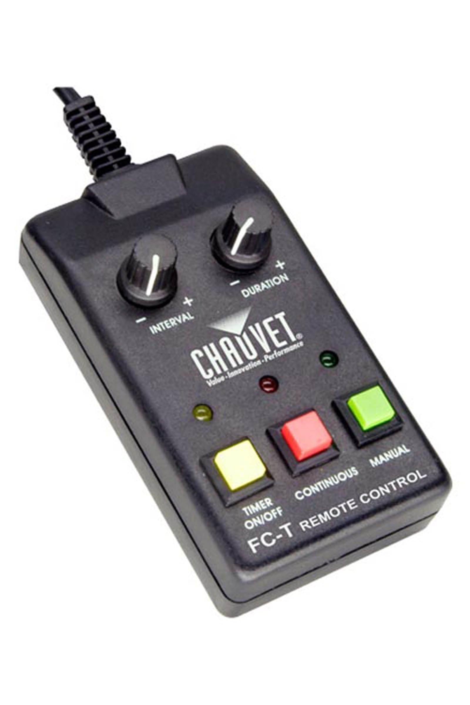 Chauvet FLEX DMX Fog Machine w/ Timer Remote & Fog Fluid, 1 Gallon