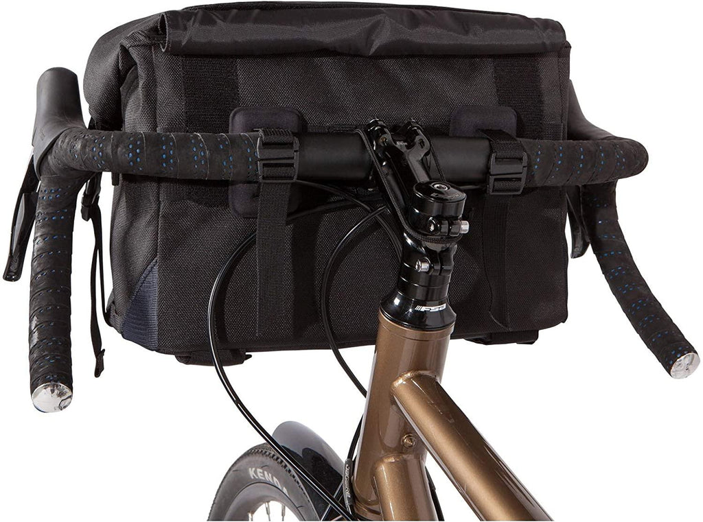 Two Wheel Gear - 4 in 1 Dayliner Box Bag - Water Resistant Bike Bag for Handlebars, Rear Trunk, Front Rack or Carried as Roll Top Messenger