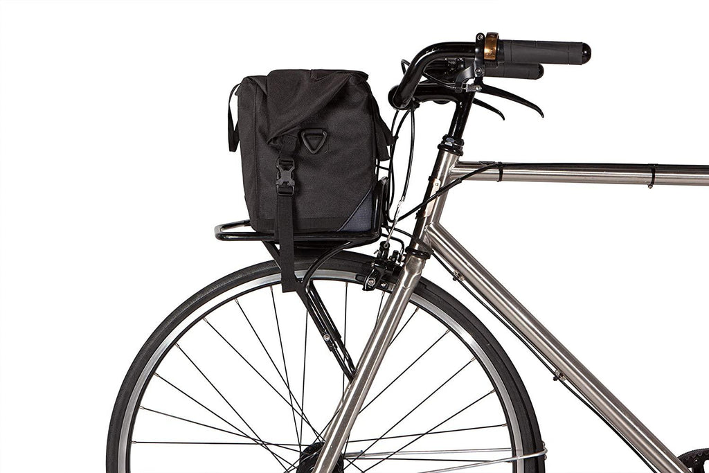 Two Wheel Gear - 4 in 1 Dayliner Box Bag - Water Resistant Bike Bag for Handlebars, Rear Trunk, Front Rack or Carried as Roll Top Messenger