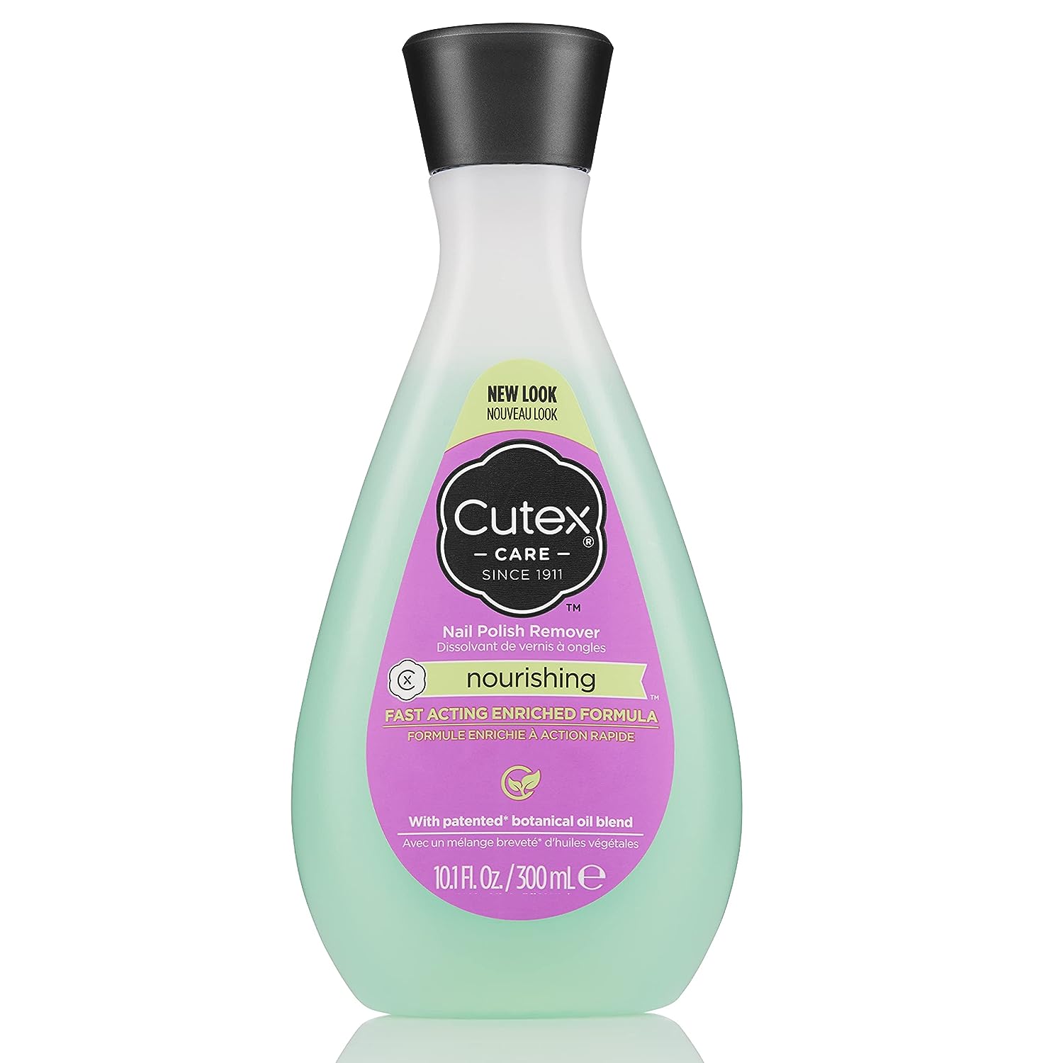 Gel Nail Polish Remover by Cutex, Ultra-Powerful &amp; Removes Glitter and Dark Colored Paints, Paraben Free, 6.76 Fl Oz (Pack of 3)