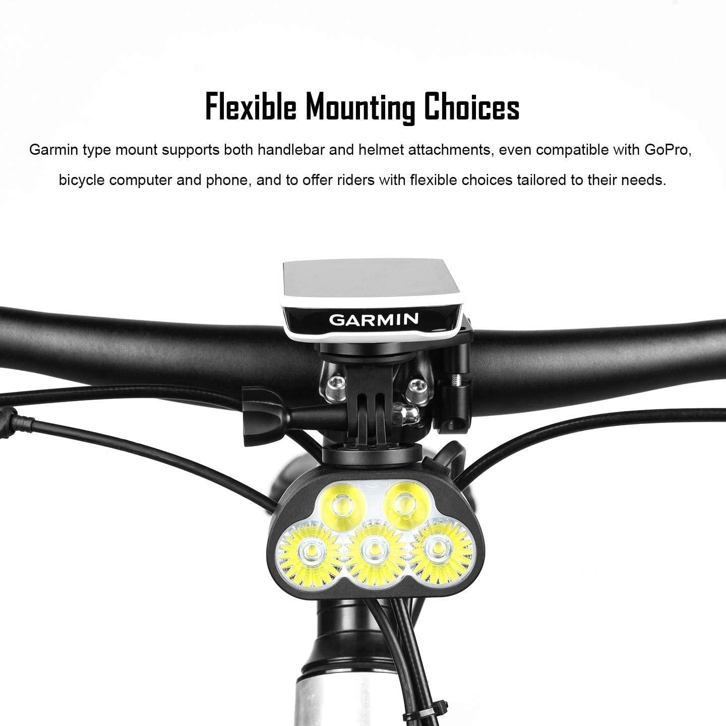 Magicshine Enduro MTB Bike Lights Set, MJ-900 Helmet Light and Monteer 6500 Handlebar Light, Powerful Mountain Biking Light kit with Helmet Strap Enduro Trail Offroad