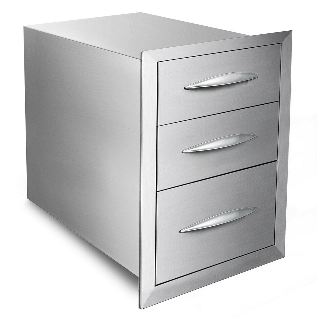 Single/Double/Triple Drawer Outdoor Kitchen BBQ DOOR Island  Steel