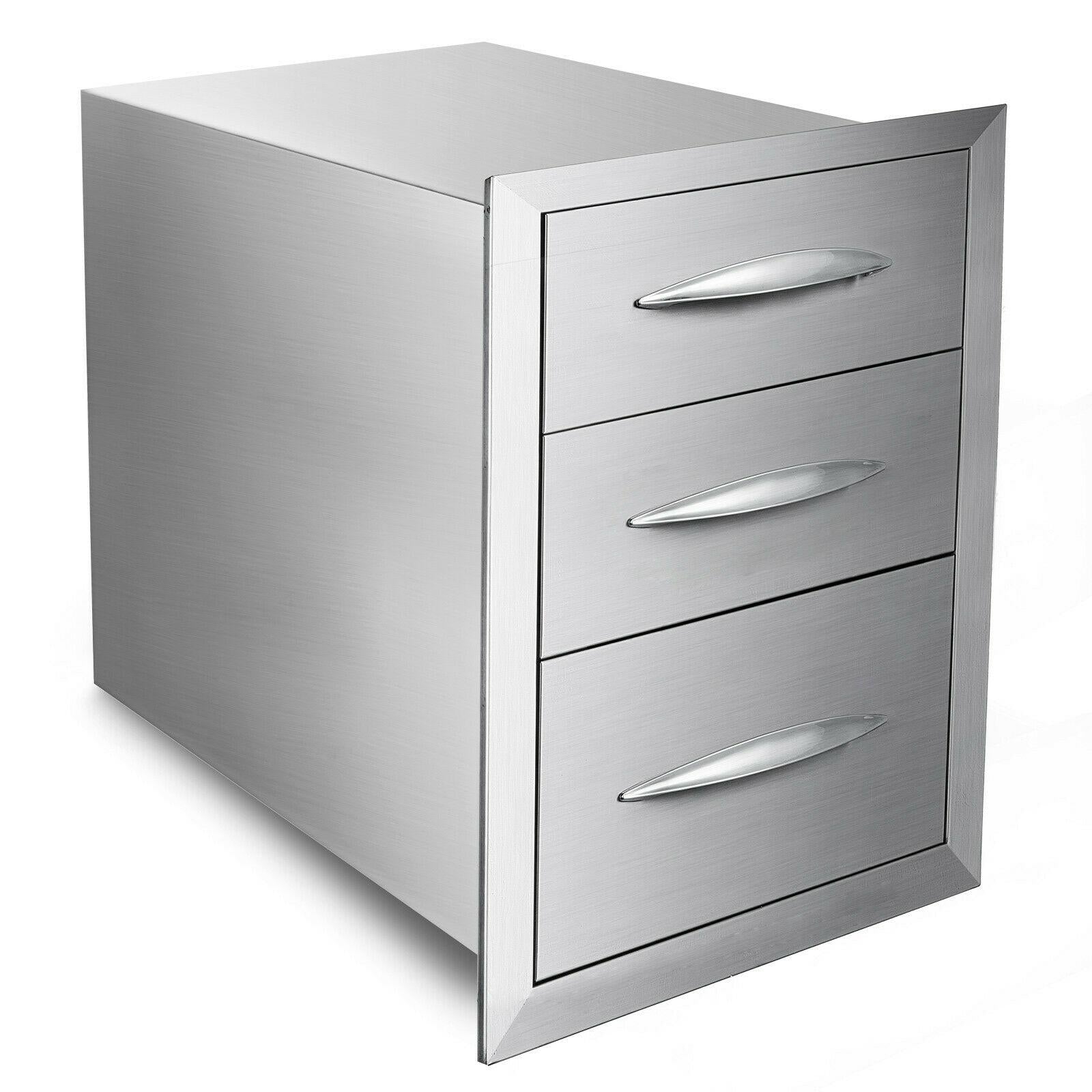 Single/Double/Triple Drawer Outdoor Kitchen BBQ DOOR Island  Steel