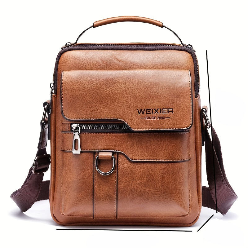Crossbody Bag Women's Shoulder Bag  Leather Vertical Hand Business Women's Casual Leather Bag Satchel Bag For Women