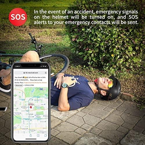 LIVALL Smart Bike Helmet with Auto Sensor LED,Turn Signal Tail Lights,Connects via Bluetooth, Certified Comfortable Cycling Helmet