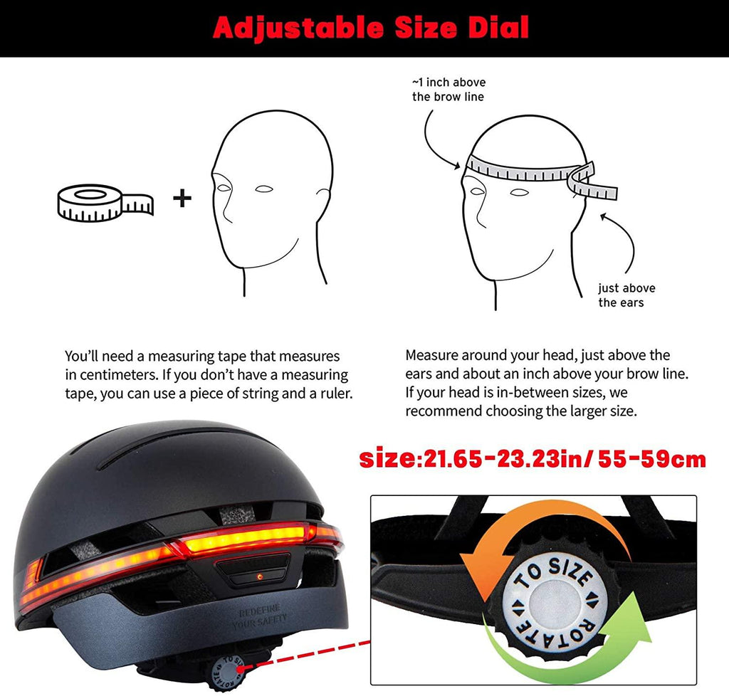 LIVALL Smart Bike Helmet with Auto Sensor LED,Turn Signal Tail Lights,Connects via Bluetooth, Certified Comfortable Cycling Helmet