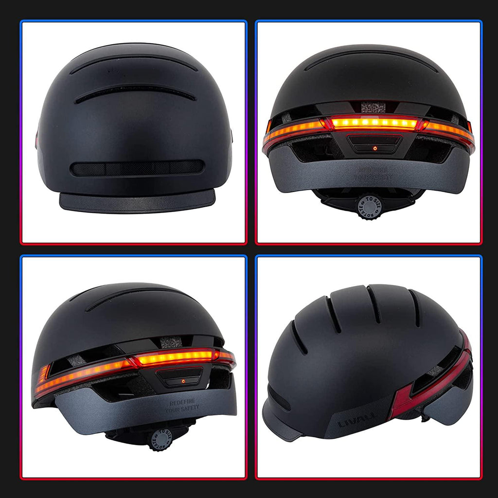 LIVALL Smart Bike Helmet with Auto Sensor LED,Turn Signal Tail Lights,Connects via Bluetooth, Certified Comfortable Cycling Helmet