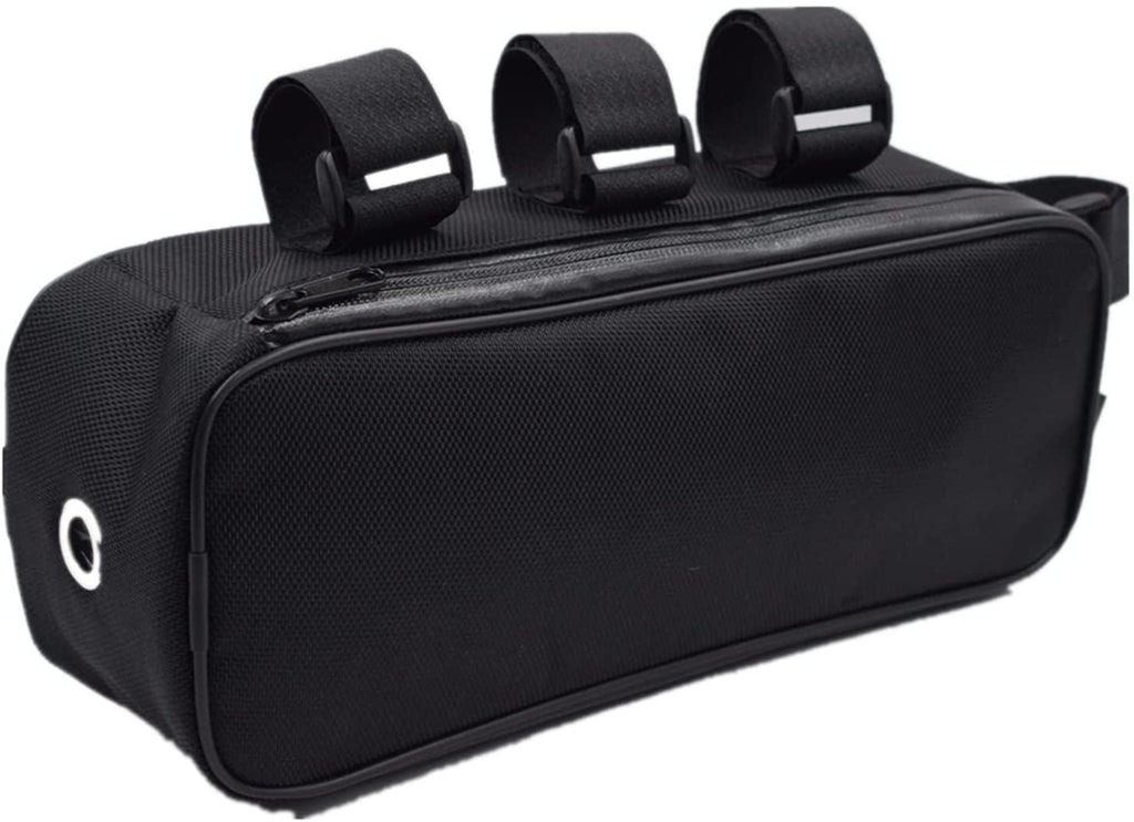 Bike Bag Oxford Fabric Bicycle Beam Bag Bike Battery Controller Hanging Bag Bicycle Frame Bag with Waterproof Zipper Professional Bicycle Accessories Bicycle Accessories ( Color : 29X11X8cm )