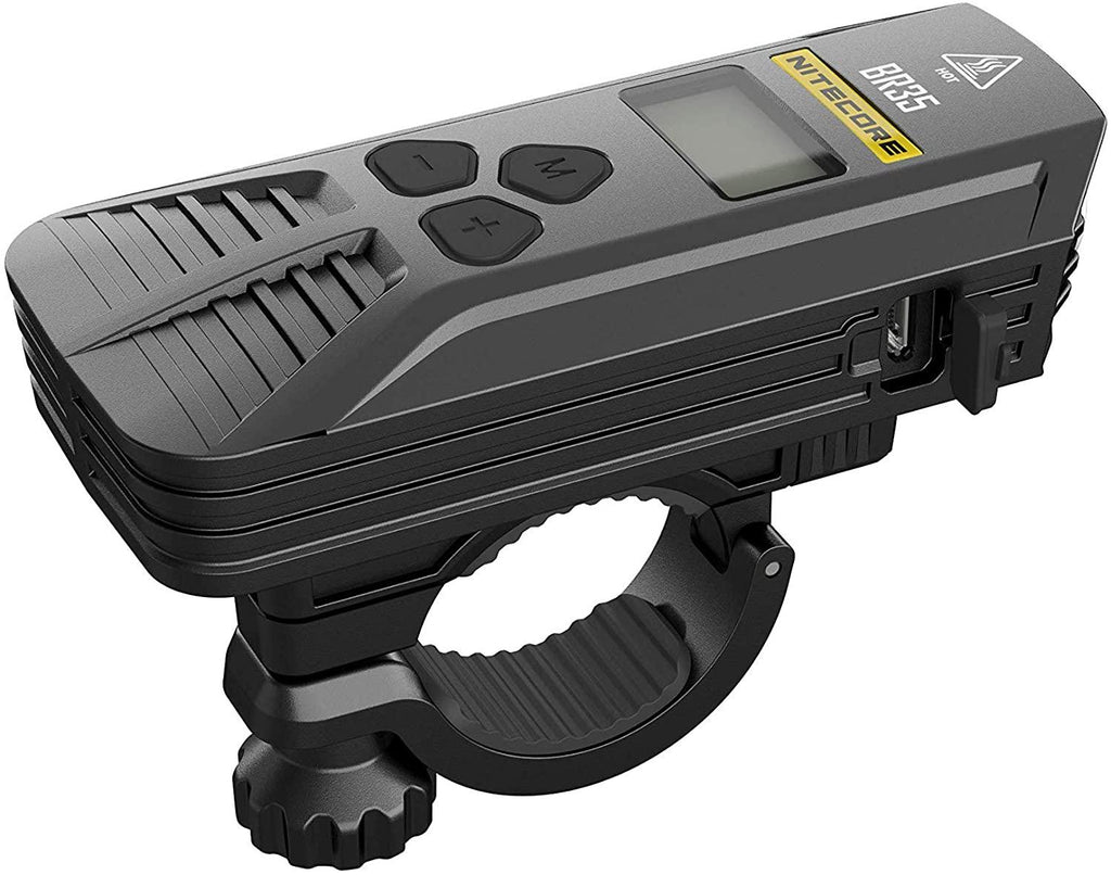 Nitecore BR35 1800 Lm USB Rechargeable Dual Distance Beam Bike Light, Adult-Men