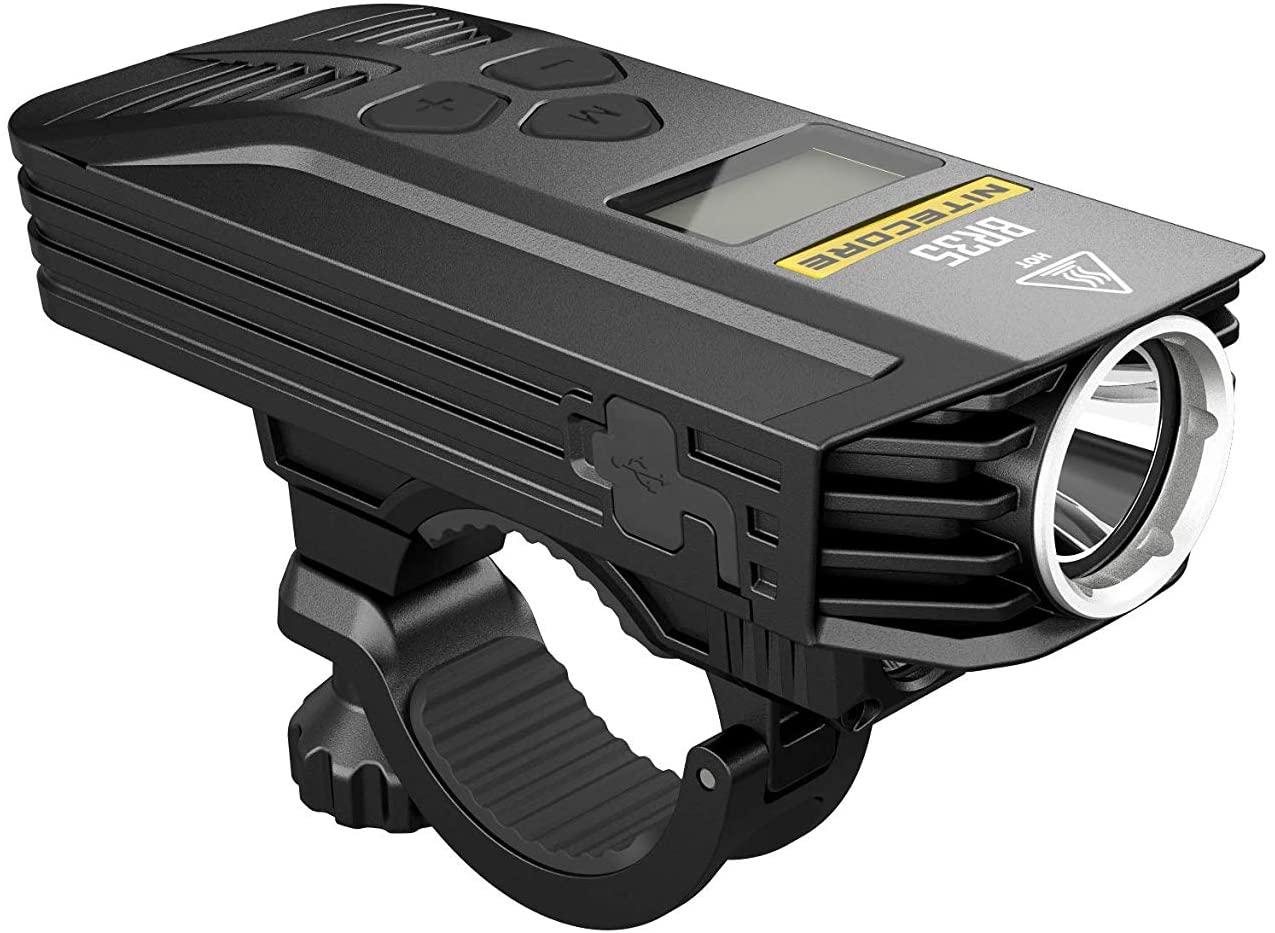 Nitecore BR35 1800 Lm USB Rechargeable Dual Distance Beam Bike Light, Adult-Men