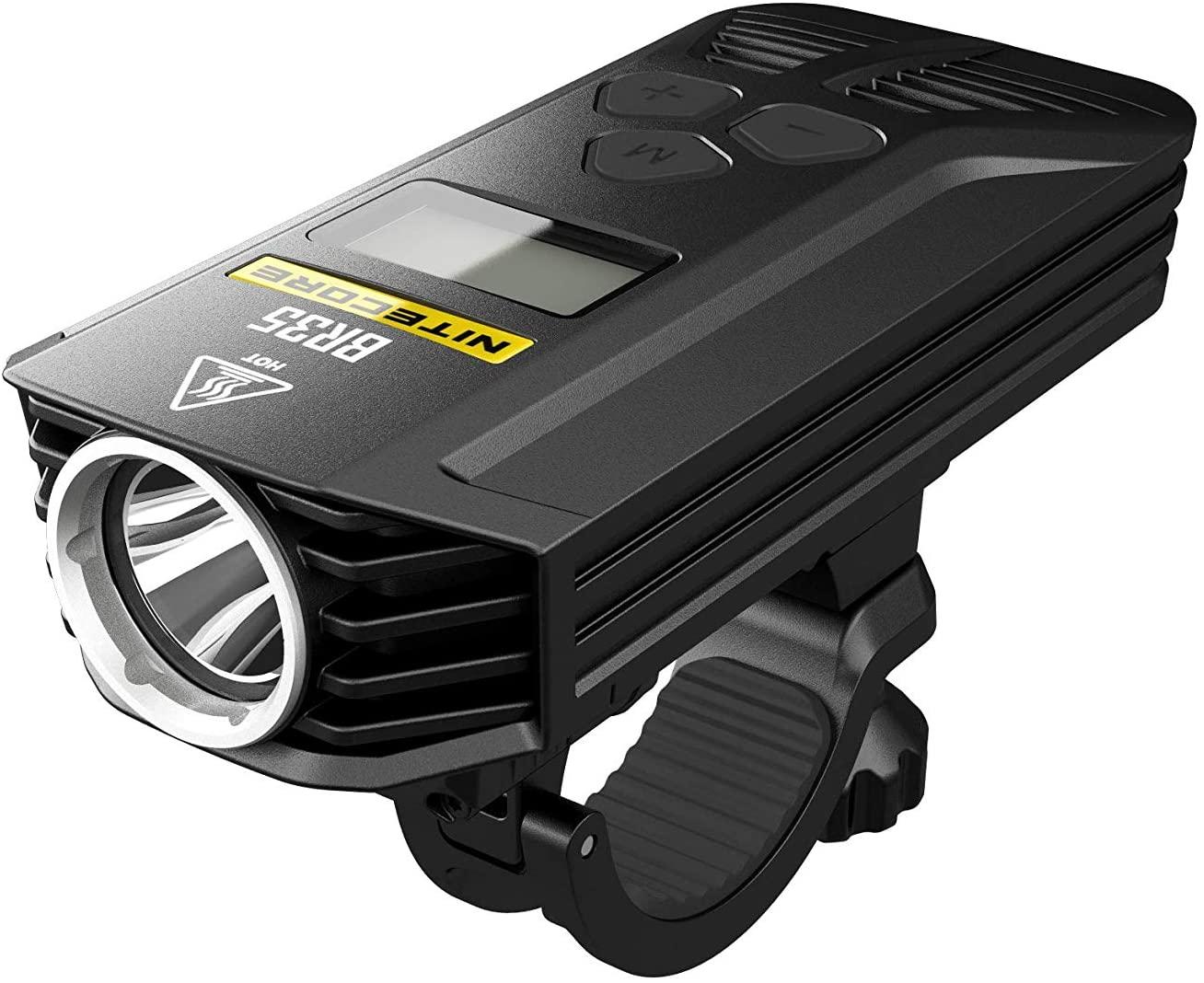 Nitecore BR35 1800 Lm USB Rechargeable Dual Distance Beam Bike Light, Adult-Men
