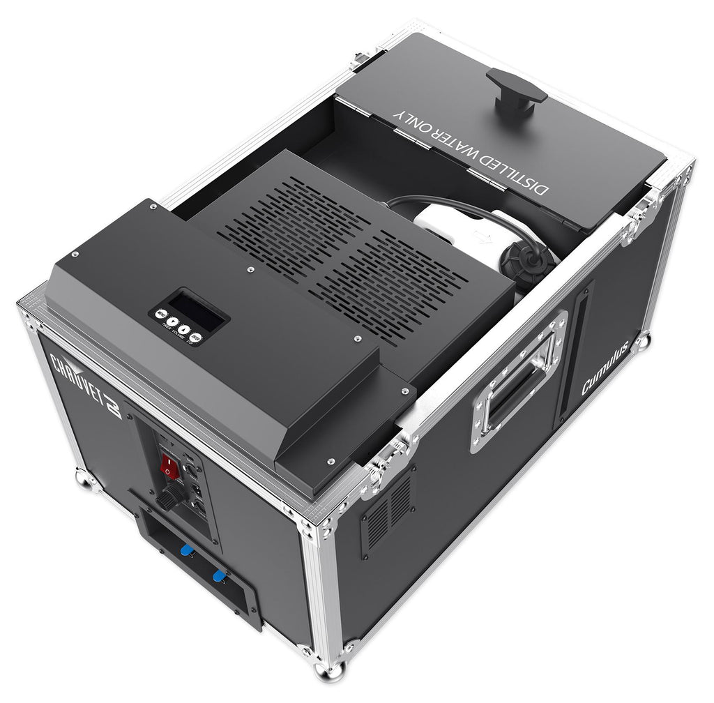 Chauvet DJ CUMULUS Fog Machine Pro DMX Fogger w/ Road Case + (14) Gallons Fluid
