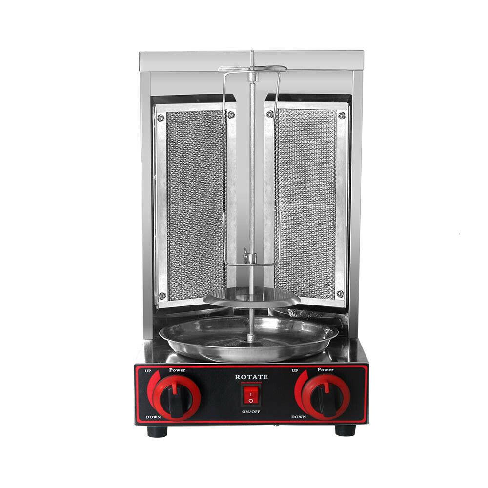 Steel LPG Gas Shawarma Grill Machine Doner Kebab Rotisserie Grill