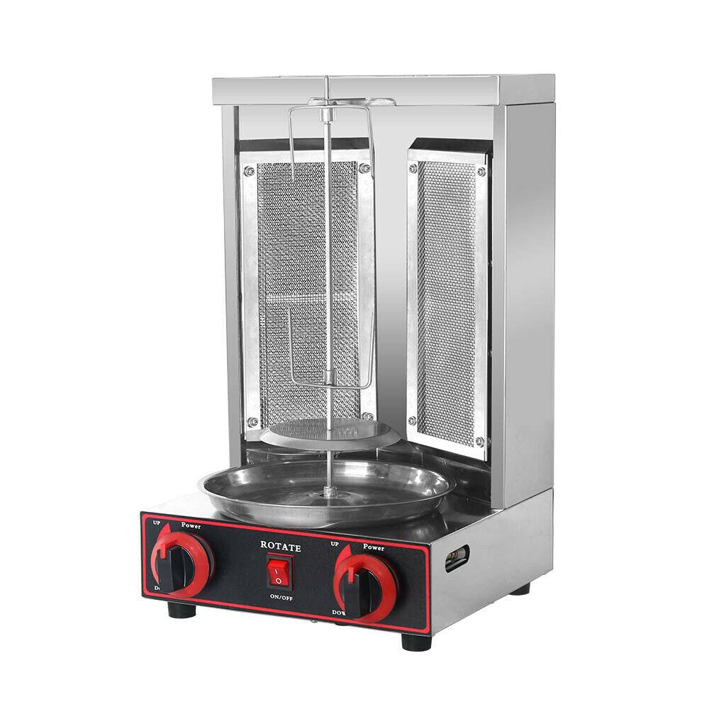 Steel LPG Gas Shawarma Grill Machine Doner Kebab Rotisserie Grill