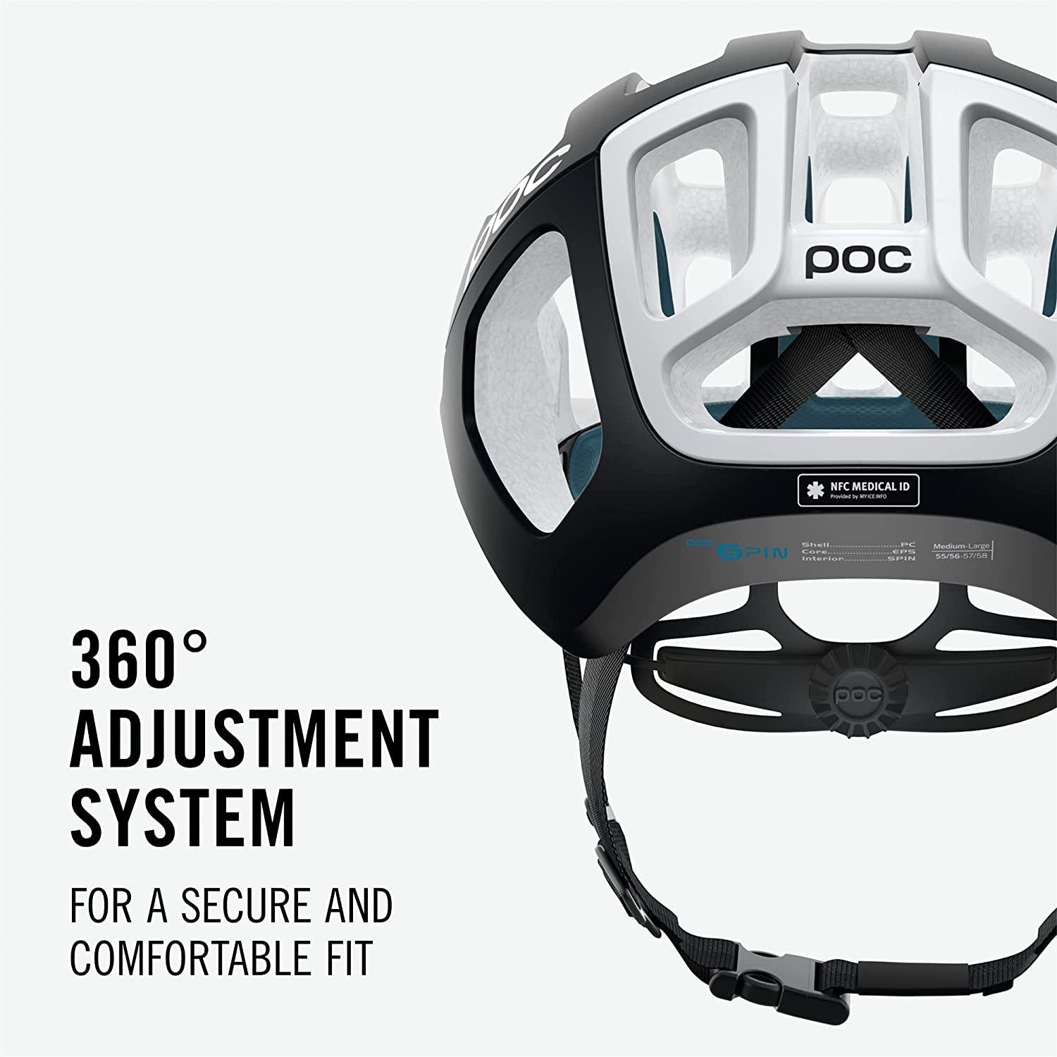 POC, Ventral Air Spin NFC Bike Helmet for Road Cycling