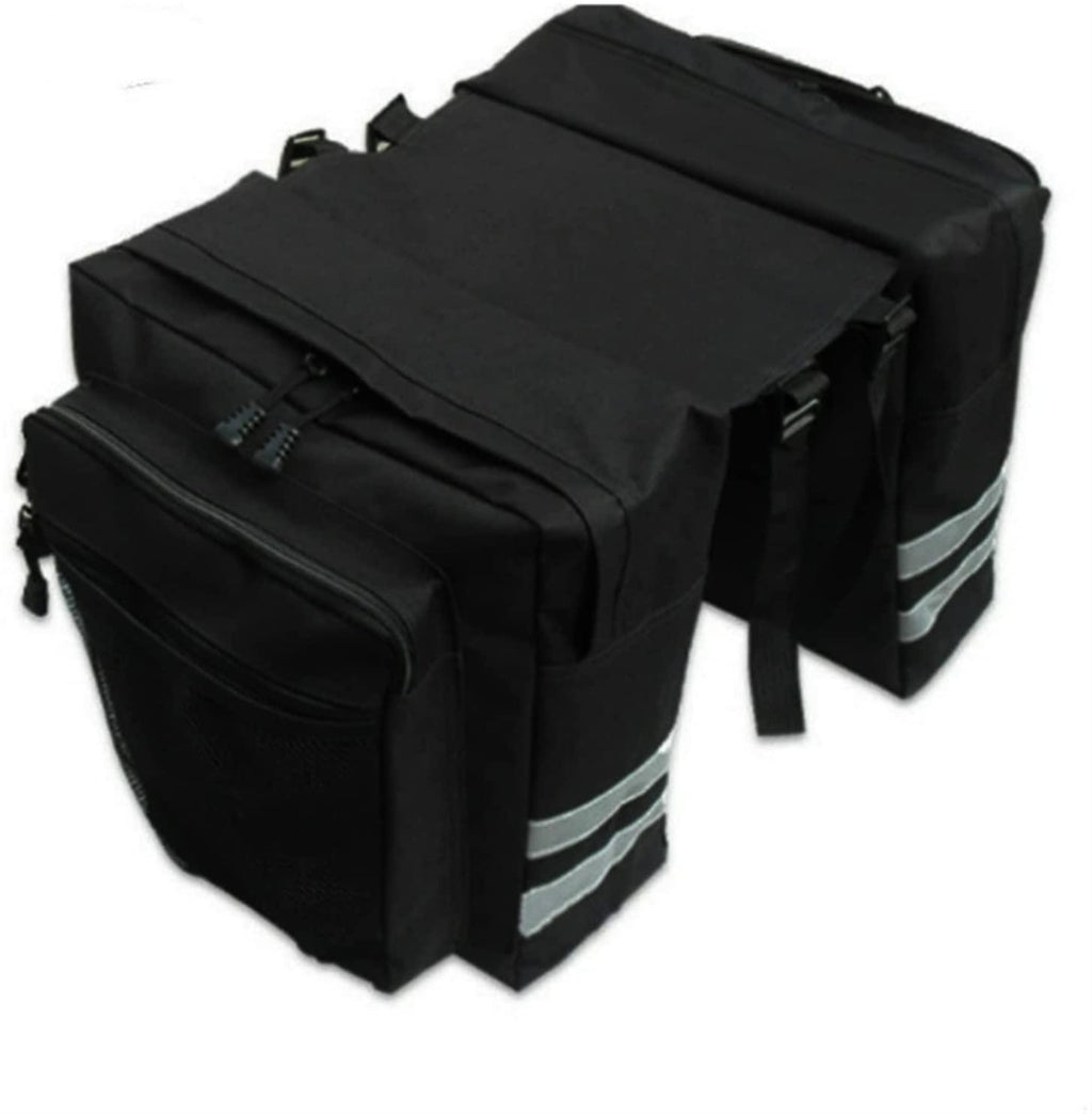 DALIZHAI777 Bike Bag Bicycle Carrier Bag Bike Cycling Storage Bag Luggage Pannier Trunk Bag Bike Rear Seat Luggage Bicycle Panniers Bag, Easy to Install Bicycle Accessories (Color : Black)