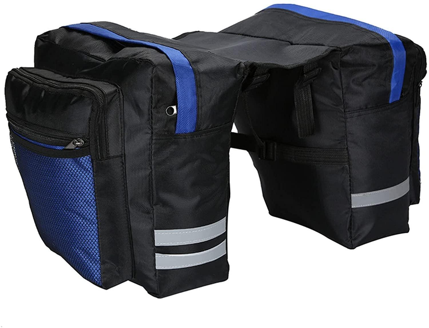 DALIZHAI777 Bike Bag Bicycle Carrier Bag Bike Cycling Storage Bag Luggage Pannier Trunk Bag Bike Rear Seat Luggage Bicycle Panniers Bag, Easy to Install Bicycle Accessories (Color : Black)