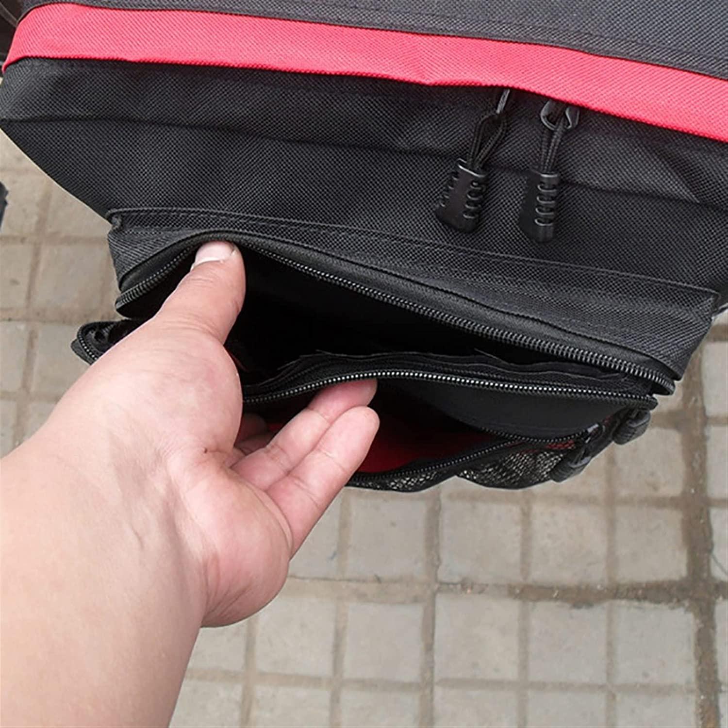 DALIZHAI777 Bike Bag Bicycle Carrier Bag Bike Cycling Storage Bag Luggage Pannier Trunk Bag Bike Rear Seat Luggage Bicycle Panniers Bag, Easy to Install Bicycle Accessories (Color : Black)