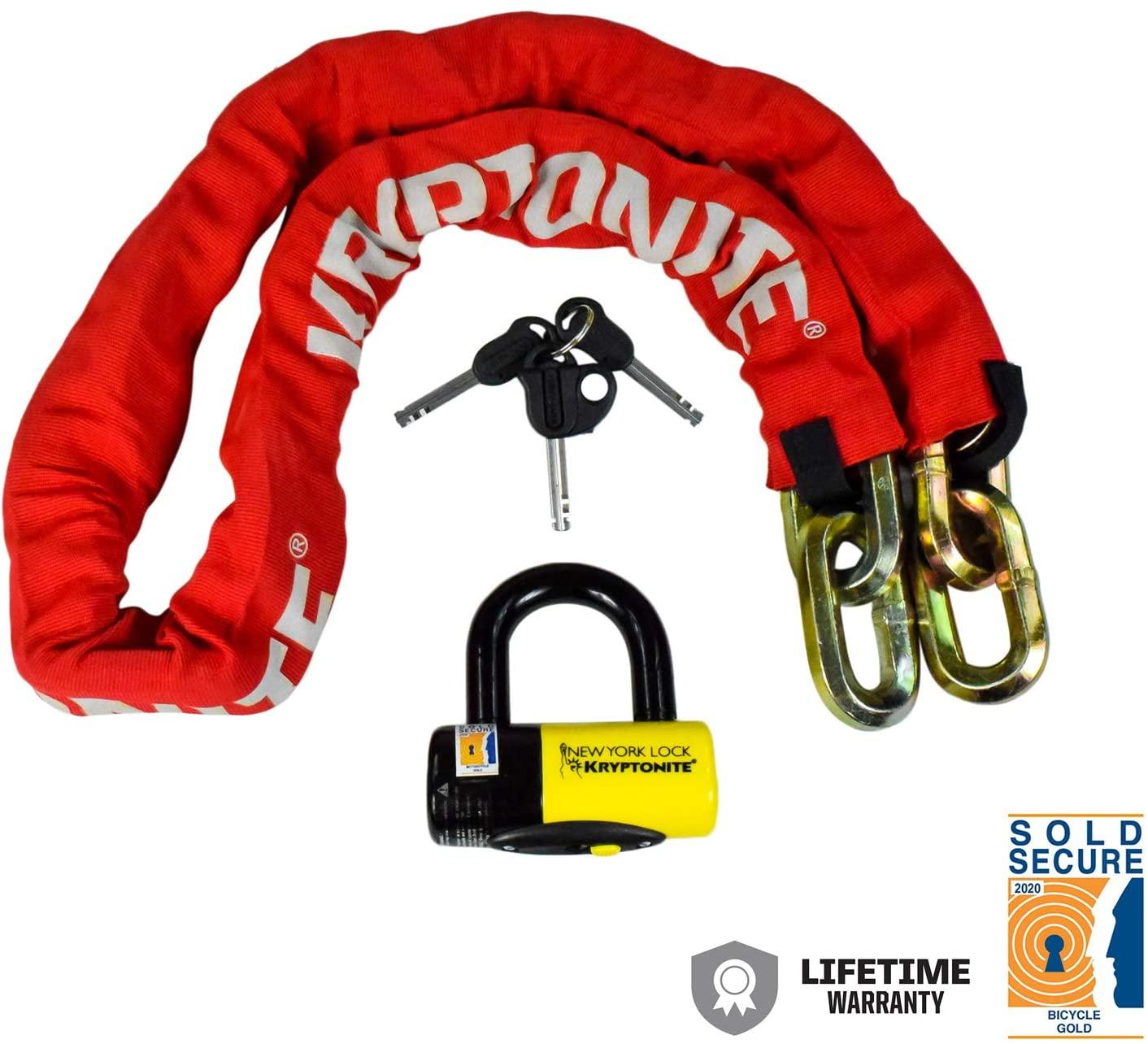 Kryptonite New York Fahgettaboudit Chain 1415 & New York Disc Lock