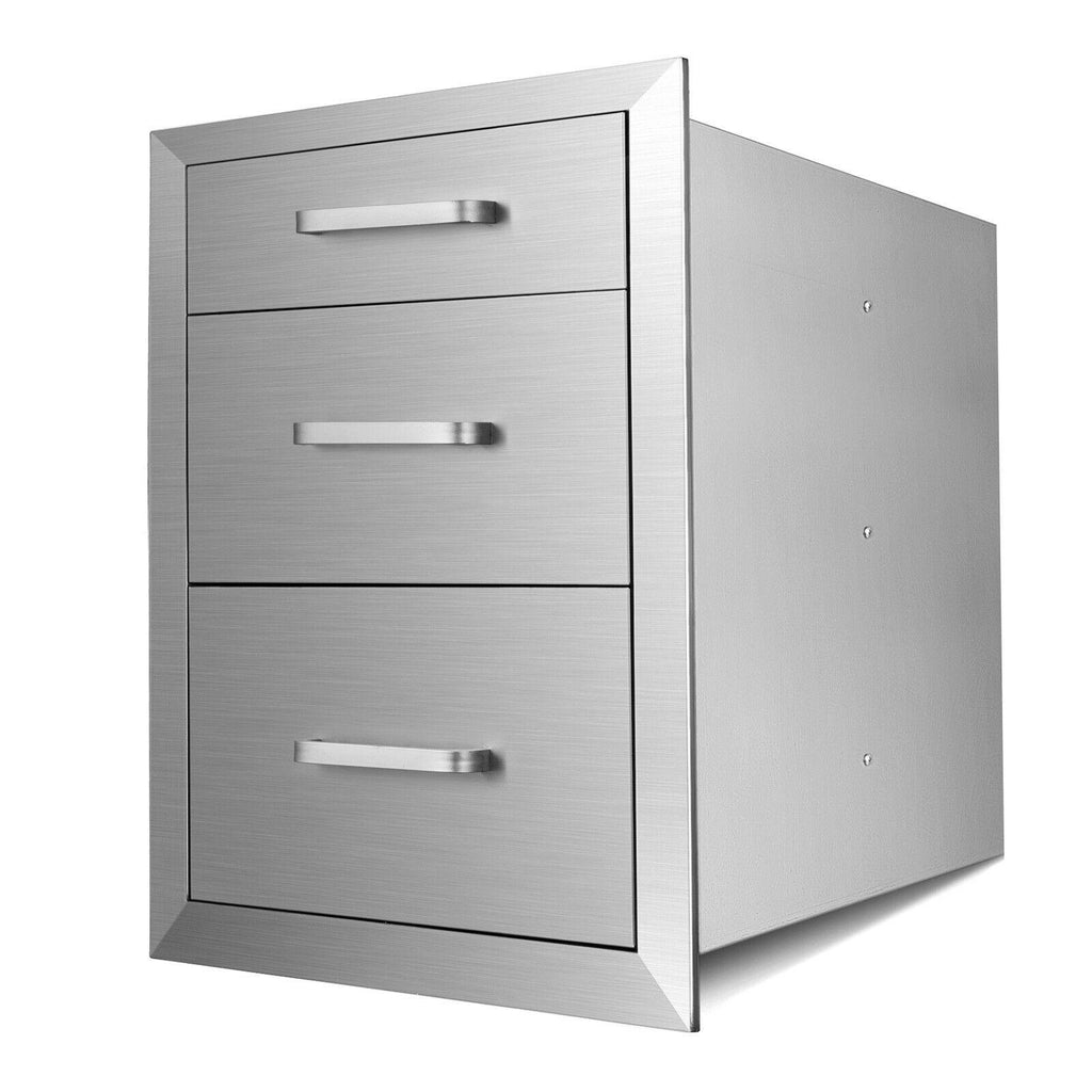 BBQ ISLAND / OUTDOOR KITCHEN DRAWER  STEEL NARROW TRASH DRAWERS 18"x23"