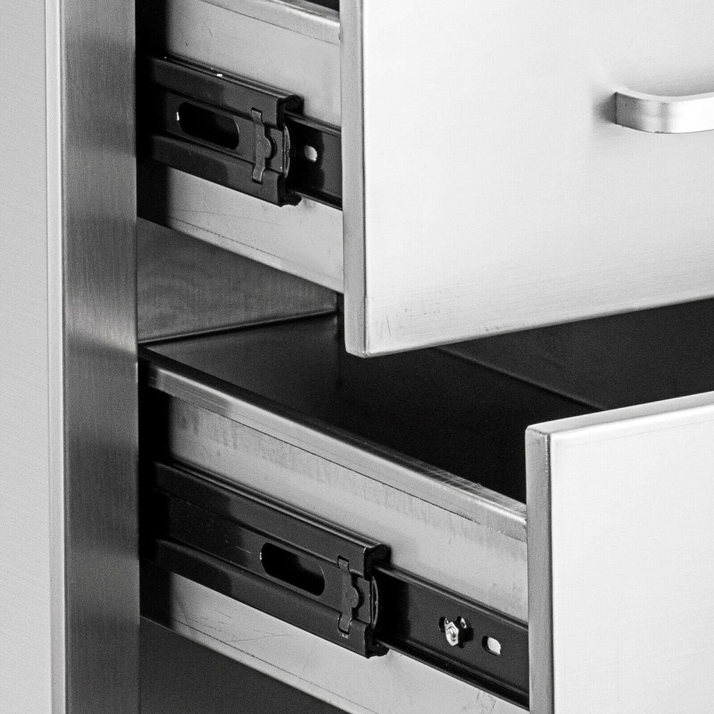 BBQ ISLAND / OUTDOOR KITCHEN DRAWER  STEEL NARROW TRASH DRAWERS 18"x23"