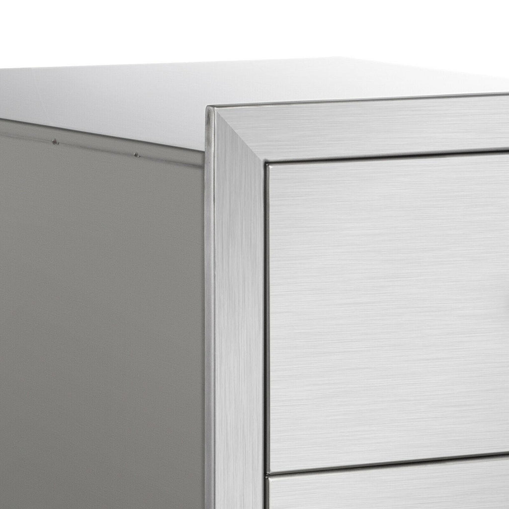 BBQ ISLAND / OUTDOOR KITCHEN DRAWER  STEEL NARROW TRASH DRAWERS 18"x23"