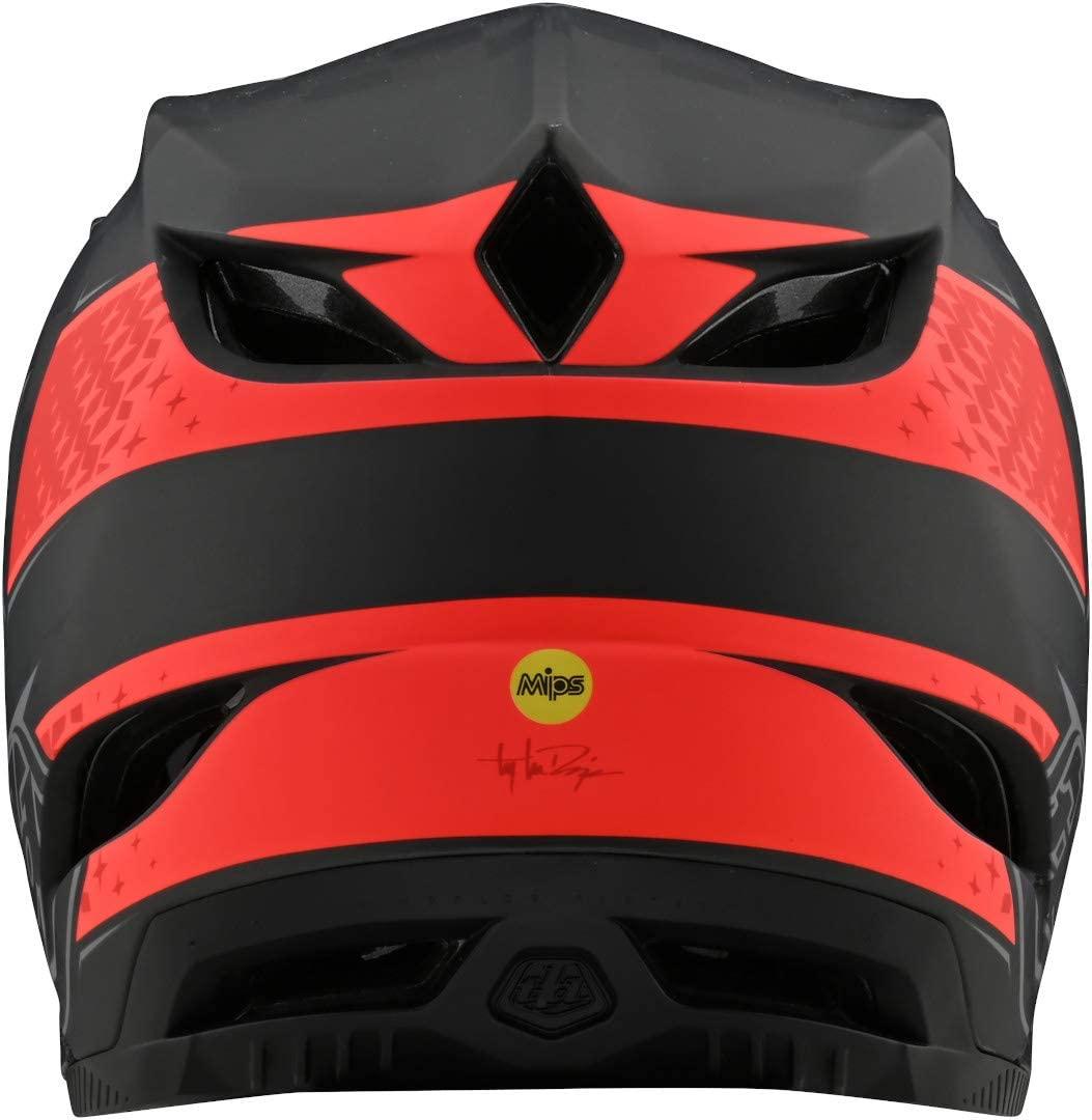 Troy Lee Designs Adult | BMX | Downhill | Mountain Bike | Full Face D4 Carbon MIPS Freedom 2.0 Helmet (X-Small, Black/Red)
