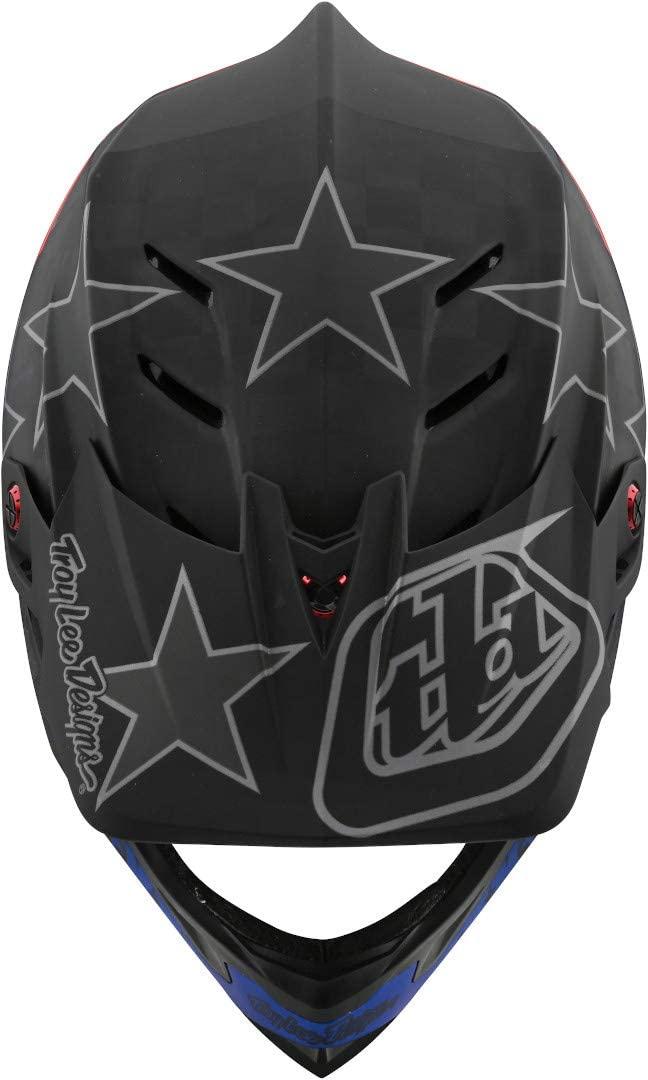 Troy Lee Designs Adult | BMX | Downhill | Mountain Bike | Full Face D4 Carbon MIPS Freedom 2.0 Helmet (X-Small, Black/Red)