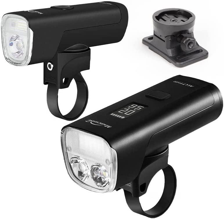 Magicshine Allty Bike Light Combo, Allty 1000 Helmet Light with 1000 Lumen max Output 4000mAh , Allty 2000 handlbar Light with 2000 Lumen Multi Beam Pattern. DRL Daytime Running Light