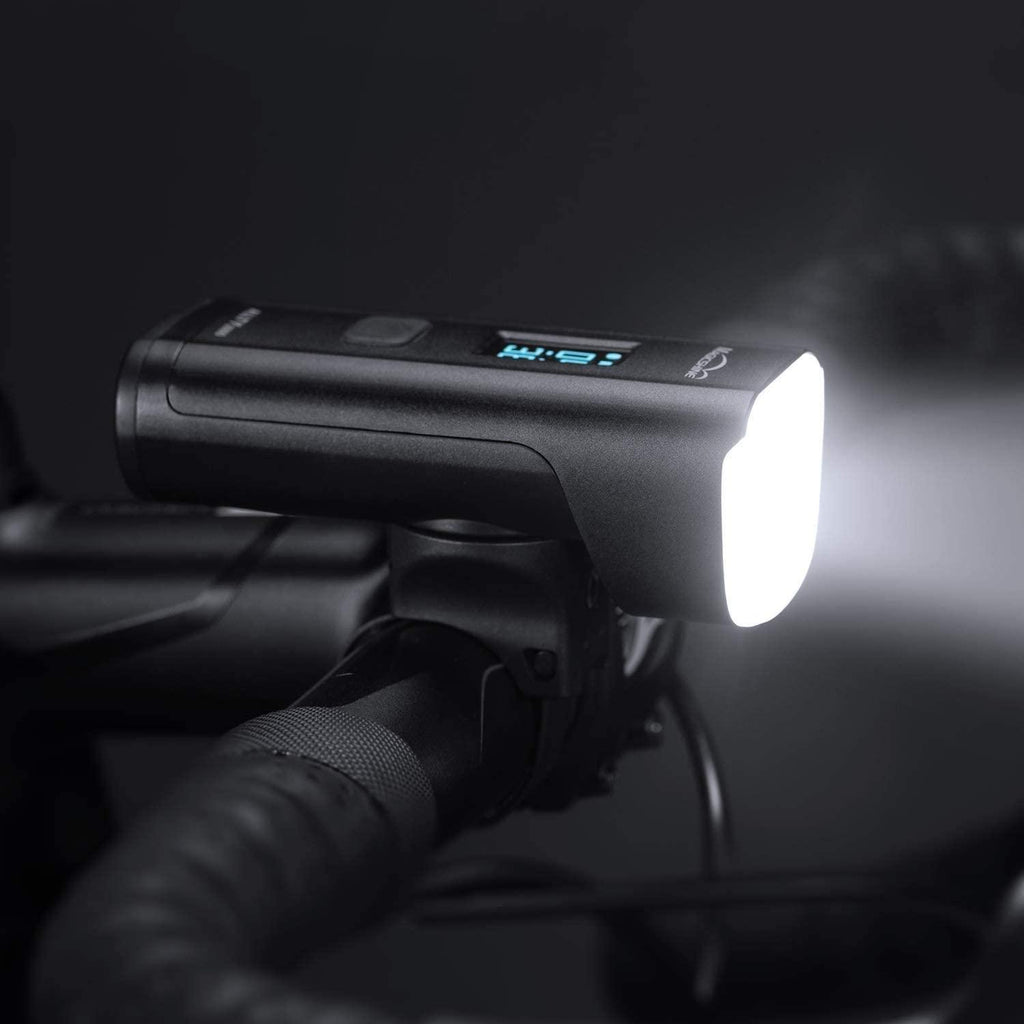 Magicshine Allty Bike Light Combo, Allty 1000 Helmet Light with 1000 Lumen max Output 4000mAh , Allty 2000 handlbar Light with 2000 Lumen Multi Beam Pattern. DRL Daytime Running Light
