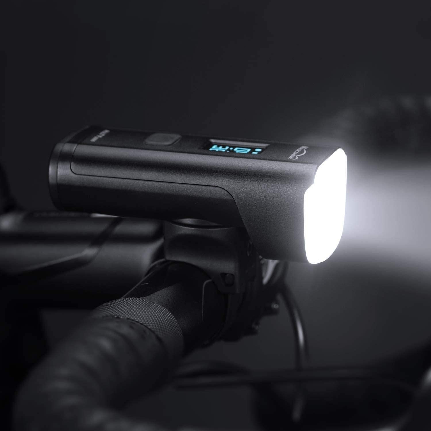 Magicshine Allty Bike Light Combo, Allty 1000 Helmet Light with 1000 Lumen max Output 4000mAh , Allty 2000 handlbar Light with 2000 Lumen Multi Beam Pattern. DRL Daytime Running Light