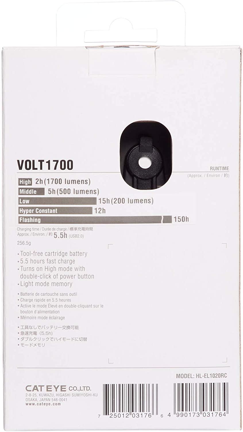 CATEYE - Volt 1700 Headlight with Quick-Change Battery