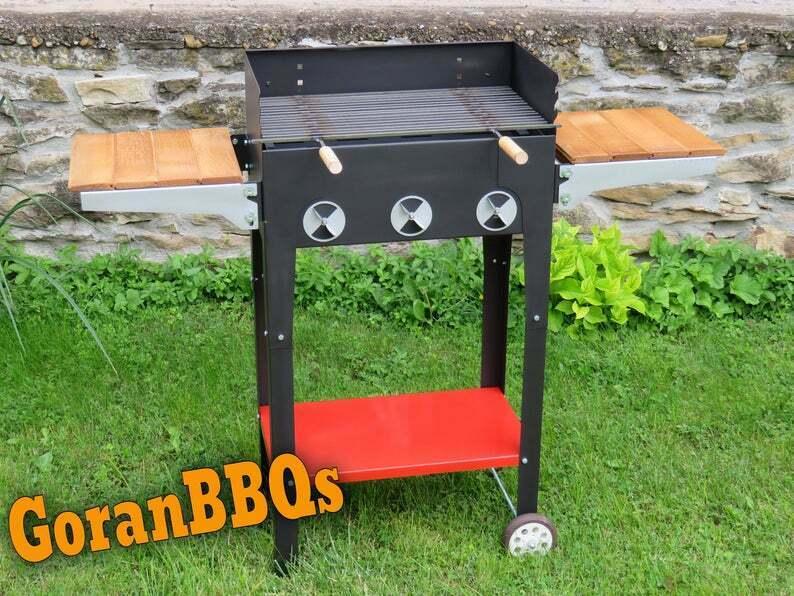 Serbian Steel Grill BBQ,,Garden,Charcoal Outdoor,Unique,Black,red,Picnic