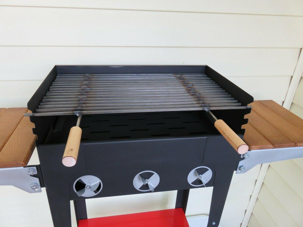 Serbian Steel Grill BBQ,,Garden,Charcoal Outdoor,Unique,Black,red,Picnic
