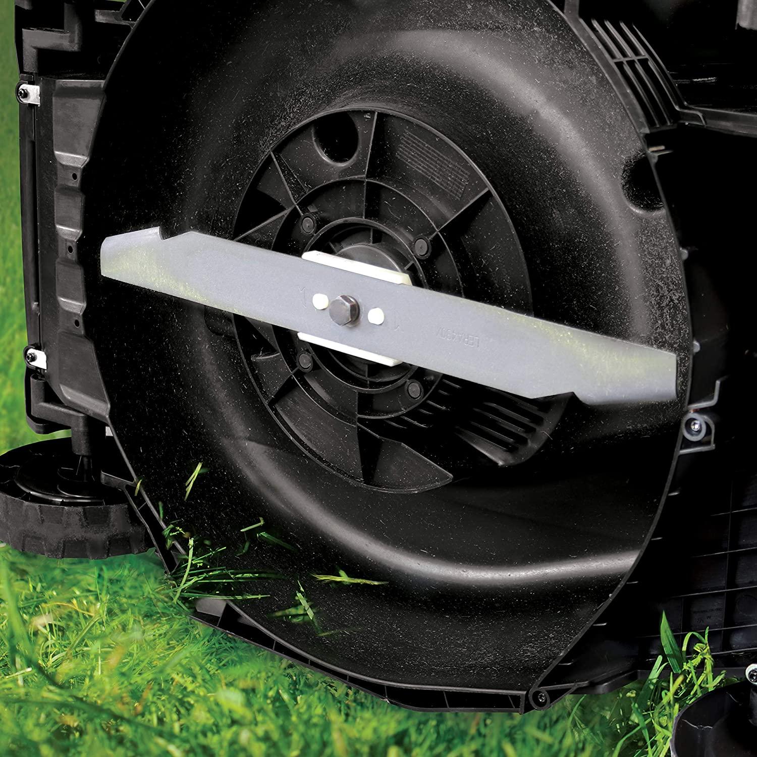 Sun Joe 24V-X2-17LM 48-Volt 17-Inch Mulching Walk-Behind Lawn Mower w/11-Gallon Grass Catcher & 6-Position Height Adjustment, Included, Cordless, Kit (w/ 2X 4.0-Ah Battery and Charger)