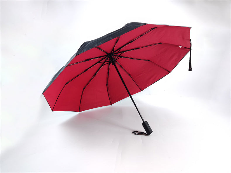 1pc Automatic Anti-Wind Double Layer Commercial LarUmbrella, Diameter 105cm/41.33in
