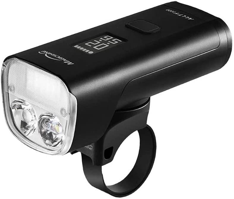 Magicshine ALLTY 2000 Bike Headlight with Independent DRL Daytime Running Light. Powerful MTB Light with 2000 Lumens. Spot/Flood Beam Patterns with 3500 mAh Removable Battery