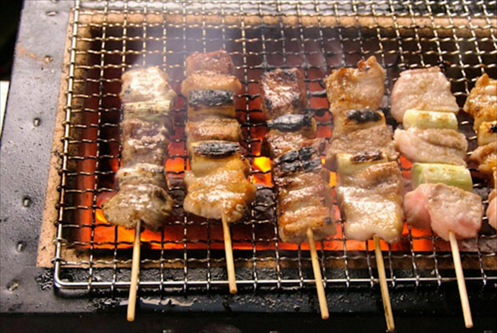 Yakitori BBQ Diatomite Charcoal Grill Barbecue Hibachi Konro Portable 54 x 23cm