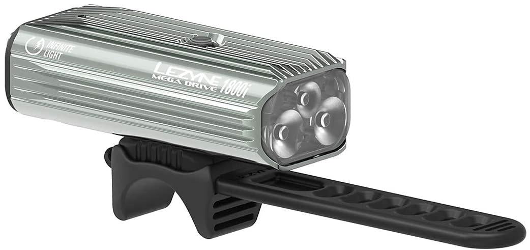 LEZYNE Mega Drive 1800i Bike Smart Headlight | LED Programmable Light, 148H Runtime, 1800 Lumens, USB Rechargeable, Mountain & Road Bicycle Light
