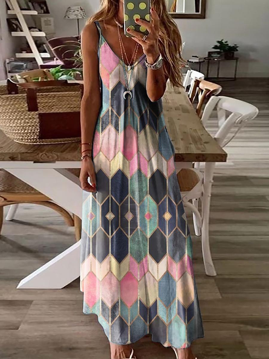 Summer Casual Printed Dress