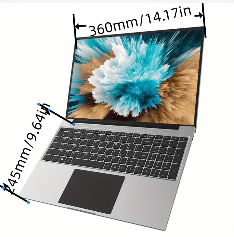Jumper Laptop 16 Inch FHD Display, Intel Celeron Quad Core CPU, 4GB DDR4 128GB Storage, For Windows 11 Laptop Computer With Office 365 1-Year Subscription Included, 2 Stereo Speakers
