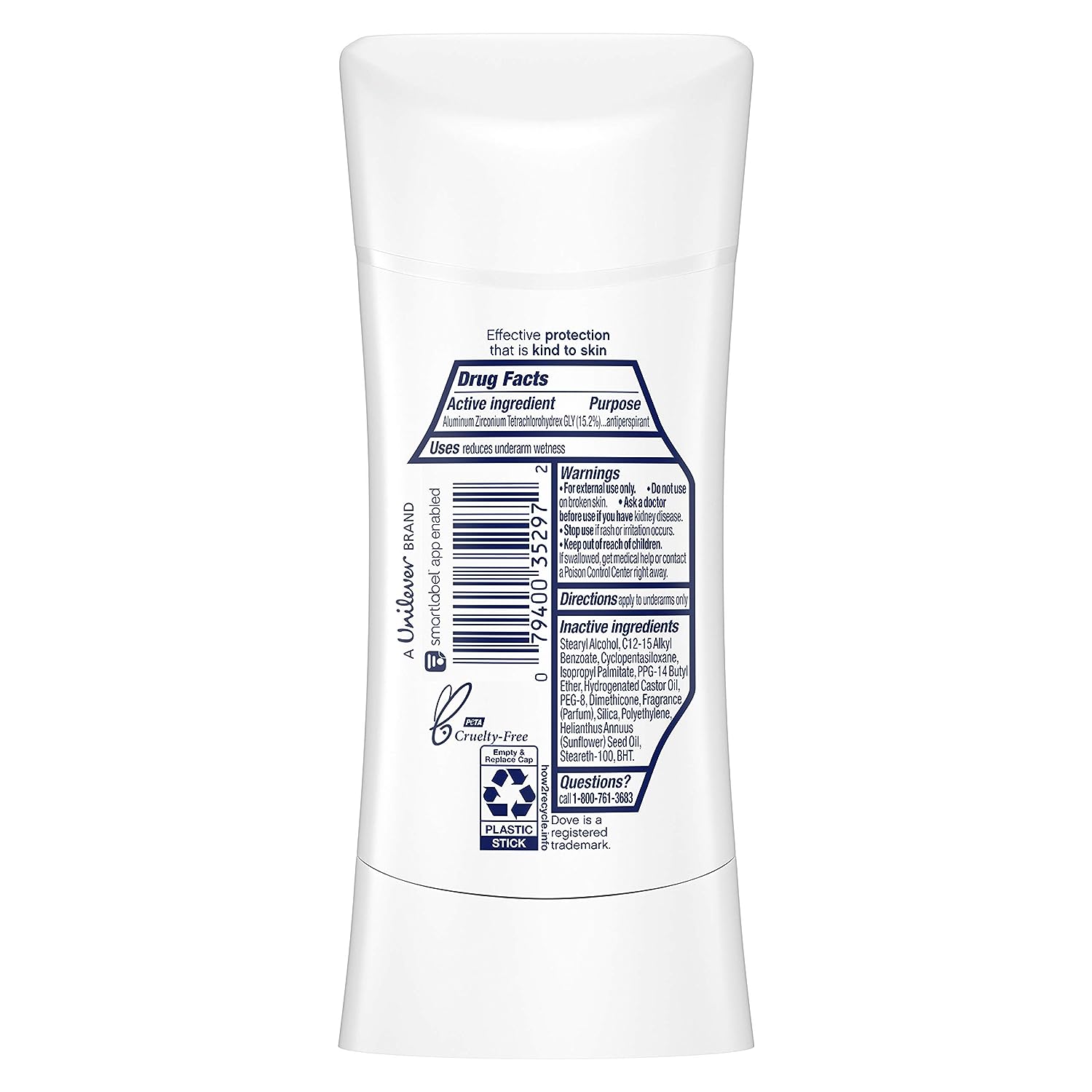 Dove Antiperspirant Deodorant with 48 Hour Protection Advance Cool Essentials Deodorant for Women, 2.6 Ounce (Pack of 4)