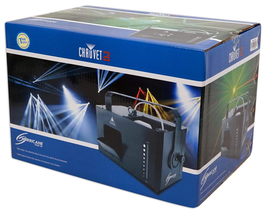 Chauvet Hurricane Haze 4D DMX Hazer Machine w/ Remote+Timer+(3) Gallons Fluid