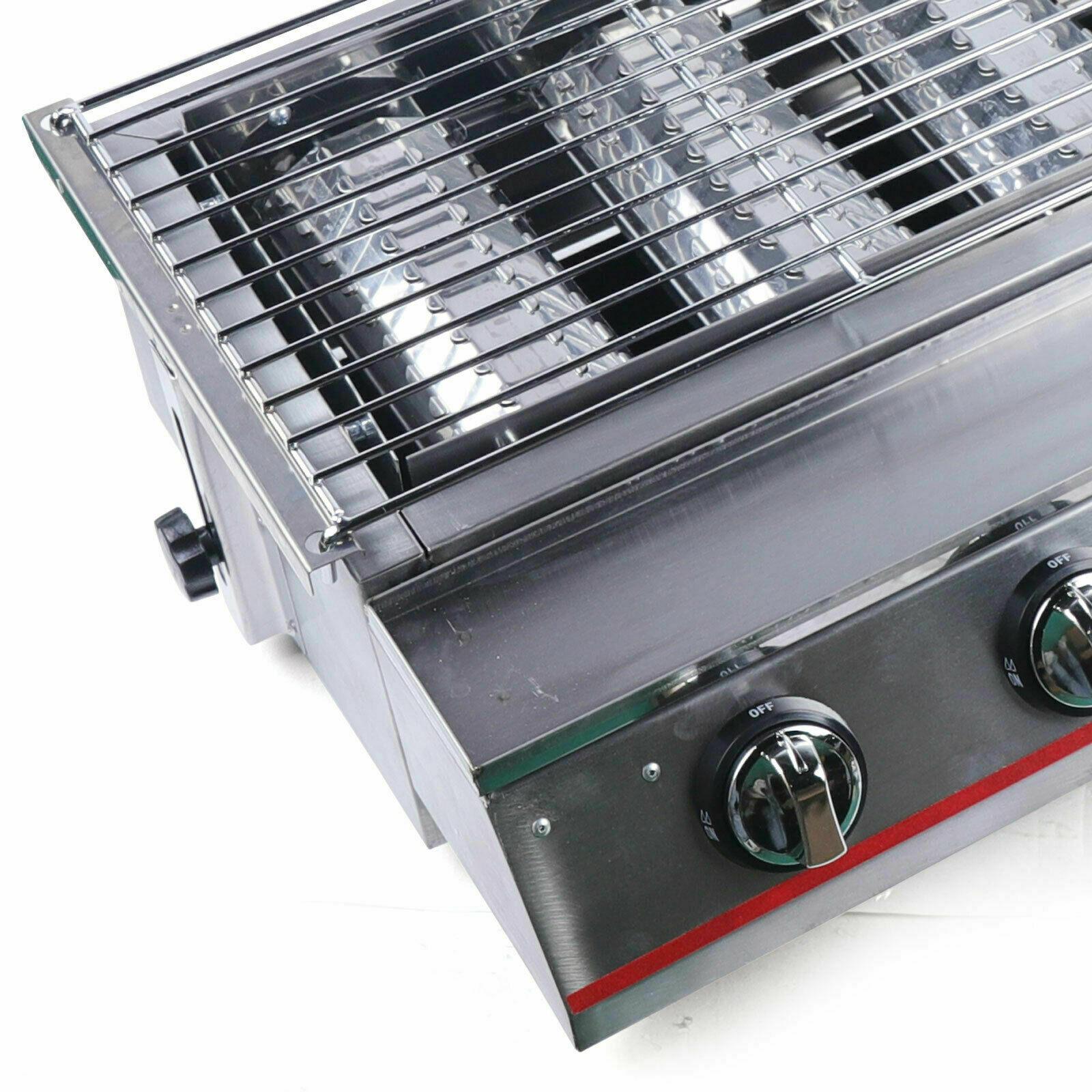 Commercial Lpg Gas Bbq Grill With 8 Burners Portable Gas Barbecues Griddle
