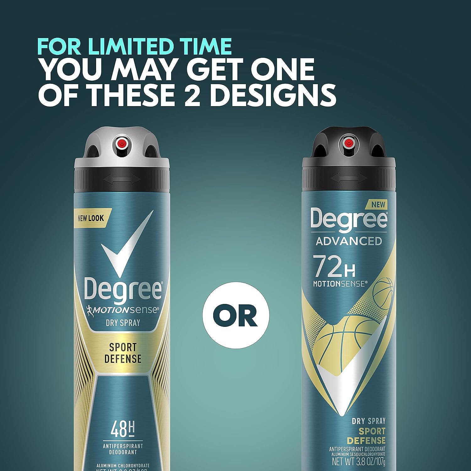 Degree Men Advanced Antiperspirant Deodorant Dry Spray Sport Defense 72-Hour Sweat and Odor Protection Deodorant For Men With MotionSenseTechnology 3.8 oz