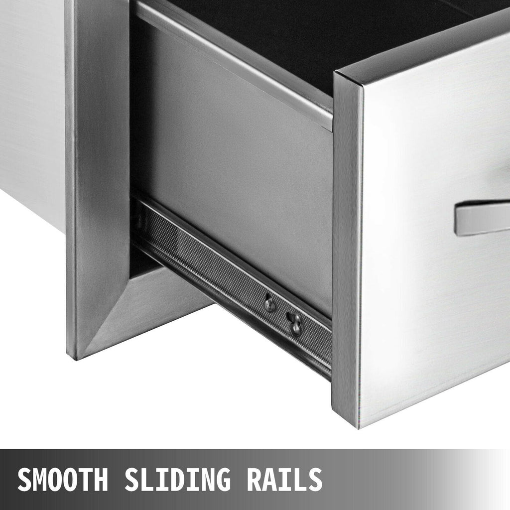 30"X17" Outdoor Kitchen Triple Drawer Paper Roll Holder  Steel Drawer